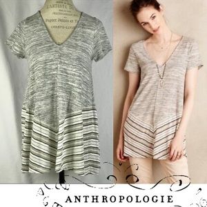 Anthropologie Puella Southward Striped Swing Top
